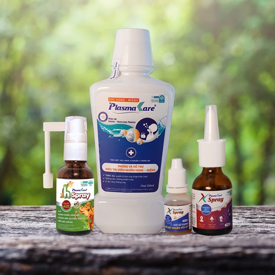 Khuyến cáo sử dụng Súc họng miệng hoặc/ và xịt họng PlasmaKare cùng xịt mũi xoang PlasmaKare XSpray