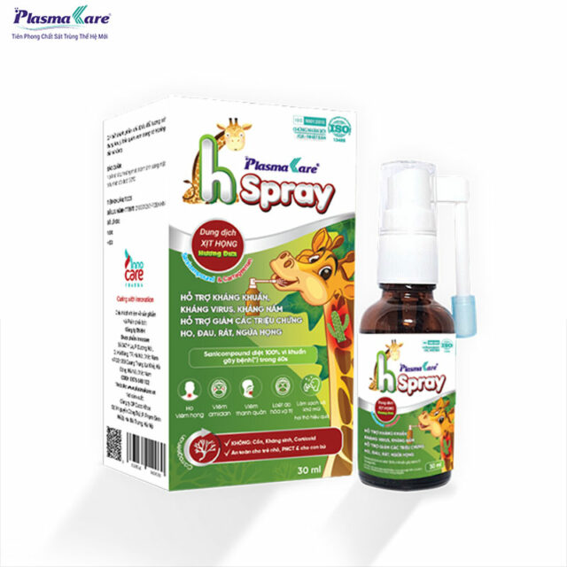 Xịt họng PlasmaKare H – Spray, kháng khuẩn, kháng virus, giảm ho, rát họng, phục hồi niêm mạc Xịt họng PlasmaKare H – Spray, kháng khuẩn, kháng virus, giảm ho, rát họng, phục hồi niêm mạc