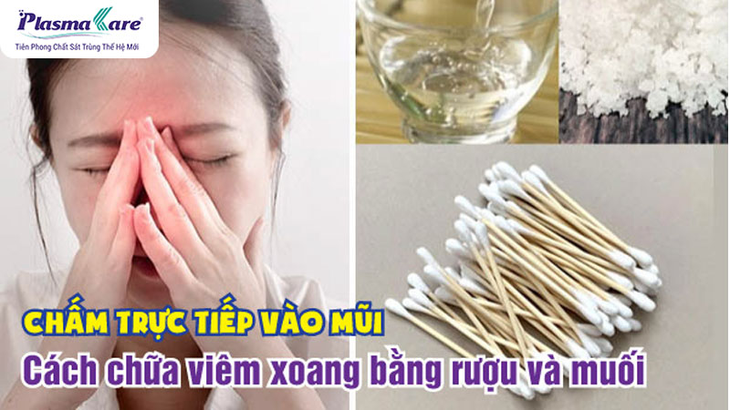 Cách sử dụng rượu ngâm muối hột trị viêm xoang