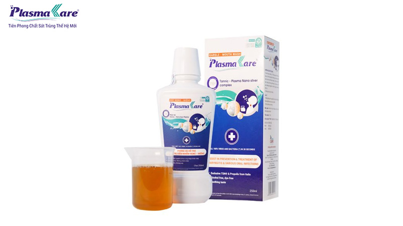 Súc họng miệng PlasmaKare công nghệ Nano bạc TSN đột phá giúp tiêu diệt vi khuẩn