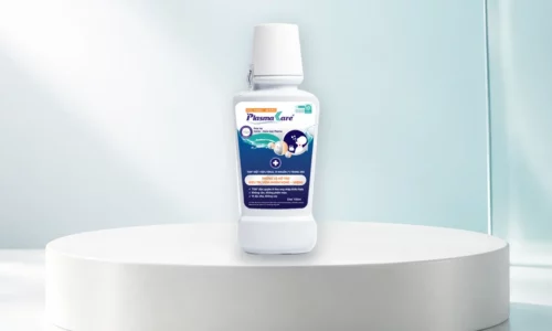 Súc họng-miệng PlasmaKare chứa phức hệ nano bạc TSN, đong 10ml mỗi lần súc
